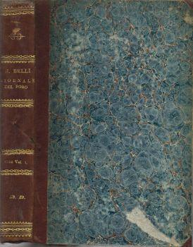 Giornale del Foro. in cui si raccolgono le più importanti regiudicate de' supremi tribunali di Roma e dello Stato Pontificio in materia civile compilato da B. Belli - Anno 1844-45 - Vol. 1 - Bartolomeo Belli - copertina