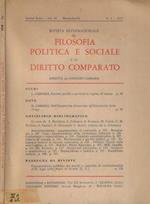 Rivista internazionale di filosofia politica e sociale e di diritto comparato n. 2 Anno 1970