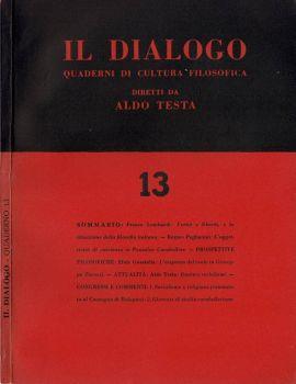 Il Dialogo - 1961. Quaderni di Cultura Filosofica - copertina