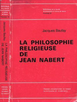 La philosophie religieuse de Jean Nabert - Jacques Baufay - copertina