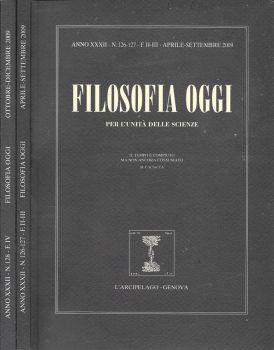 Filosofia oggi. Per l'unità delle scienze - copertina