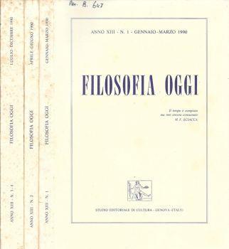 Filosofia oggi - copertina