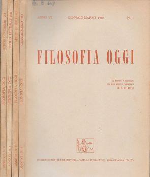 Filosofia oggi - copertina