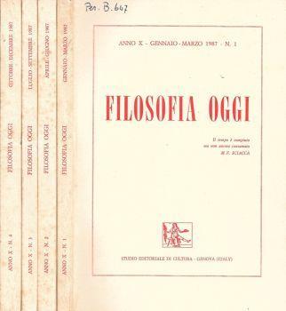 Filosofia oggi - copertina