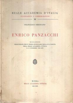 Enrico Panzacchi - Francesco Orestano - copertina