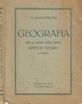 Geografia. per il primo anno degli istituti tecnici - copertina