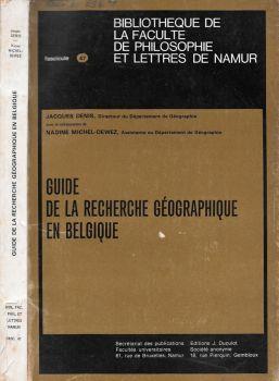 Guide de la recherche geographique en Belgique - copertina