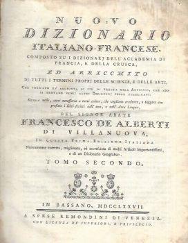 Nuovo Dizionario Italiano-Francese - copertina