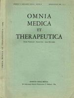 Omnia medica et therapeutica. Rivista trimestrale nuova serie anno XLI(1963) n.1
