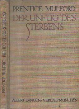 Der unfug des Sterbens - Prentice Mulford - copertina