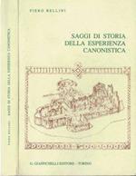 Saggi di storia della esperienza canonistica