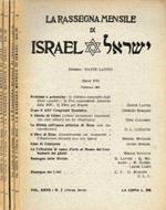 La rassegna mensile di Israel. N.2, 6, 11, 12. Anno 1961 terza serie