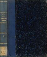 Atti della Fondazione Scientifica Cagnola. dalla sua istituzione in poi - Volume Settimo che abbraccia gli anni 1879-81