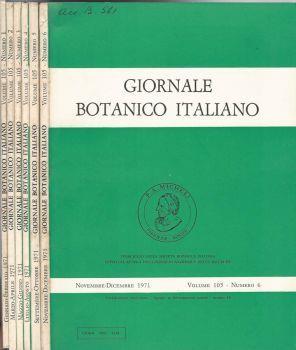 Giornale Botanico Italiano Annata 1974 - copertina