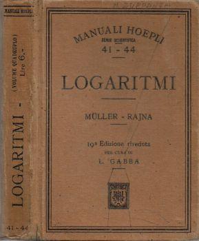 Tavole dei logaritmi. con cinque decimali - Otto Müller - copertina
