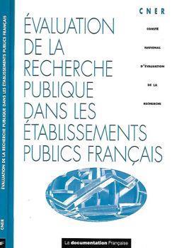 Èvaluation de la recherche publique dans les ètablissements publics francais - copertina