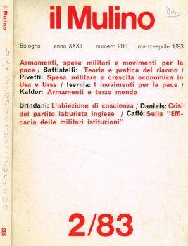 Il Mulino. Anno XXXII, marzo-aprile 1983, n.286 - Gianfranco Pasquino - copertina