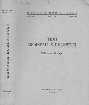 Temi medievali e umanistici. Cultura e teologia - copertina