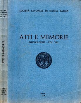 Atti e memorie. Nuova serie - copertina