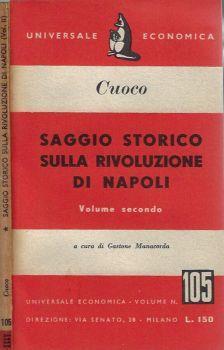 Saggio storico sulla rivoluzione di Napoli Vol. II - Vincenzo Cuoco - copertina