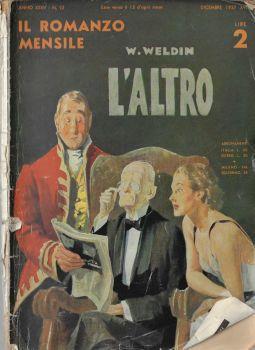 Il romanzo mensile anno 1937 n. 12. W. Weldin "L'altro" - copertina