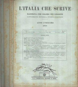 L' Italia che scrive - Anno Ottavo n° 1-2-3-8-11-12. Rassegna per coloro che leggono - copertina