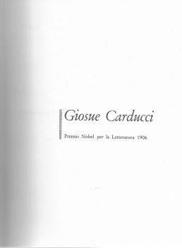 Giosuè Carducci. poesie e prose - copertina