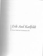 Erik Axel Karlfeldt. liriche, il poeta Lucidor