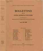 Bollettino delle Opere Moderne Straniere. acquisite dalle Biblioteche Pubbliche Statali Italiane - Anni 1987-1988