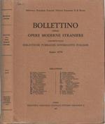 Bollettino delle Opere Moderne Straniere. acquisite dalle Biblioteche Pubbliche Governative Italiane - Anno 1970