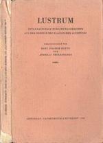 Lustrum. Internationale forschungsberichte aus dem bereich des klassischen altertums