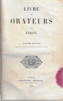 Libre des orateurs par Timon - copertina