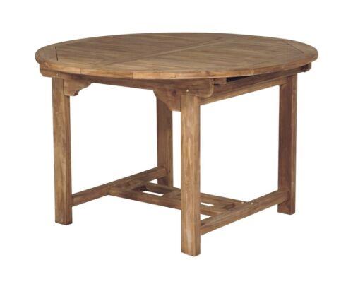 Tavolo in legno teak rotondo allungabile da 120 a 170 centimetri tavolo da  giardino - Gruppo Maruccia - Idee regalo | IBS