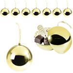 Palline Portadolci e Doni per Albero di Natale Color Oro Set da 10 Pezzi