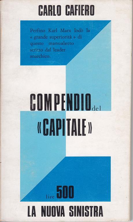 Compendio del "Capitale" - Carlo Cafiero - copertina