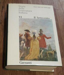 Storia Della Letteratura Italiana Garzanti Vol. Vi 6 Il Settecento - Libro  Usato - ND 