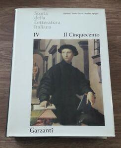 Storia della letteratura Italiana - Garzanti - VENDERE QUADRI