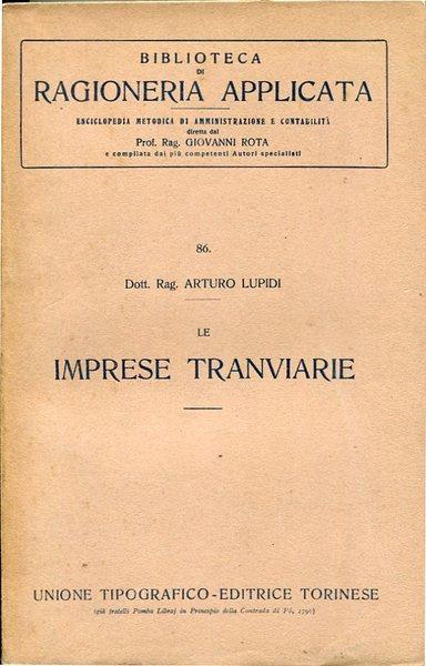 Le imprese tranviarie - Arturo Lupidi - copertina