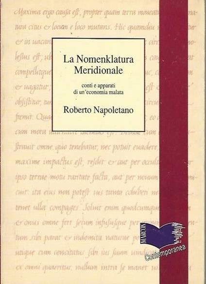 La Nomenklatura Meridionale - Roberto Napoletano - copertina