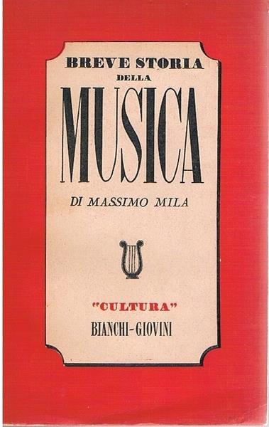 Breve Storia Della Musica - Massimo Mila - copertina