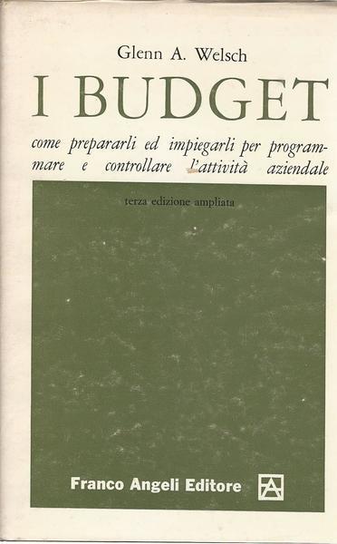 I Budget - Glenn A. Welsch - copertina