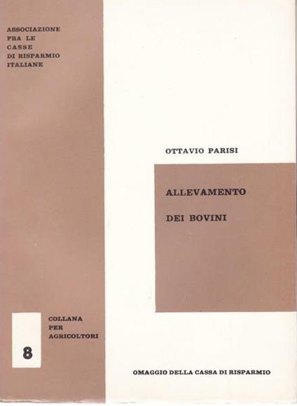 Allevamento dei bovini - Ottavio Parisi - copertina