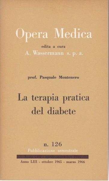 La terapia pratica del diabete - Pasquale Montenero - copertina