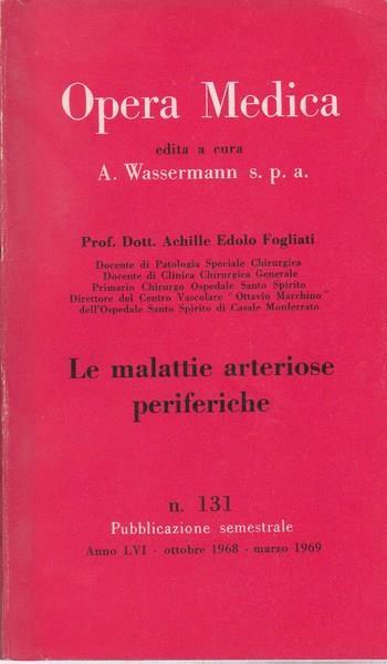 Le malattie arteriose periferiche - Achille Edolo Fogliati - copertina