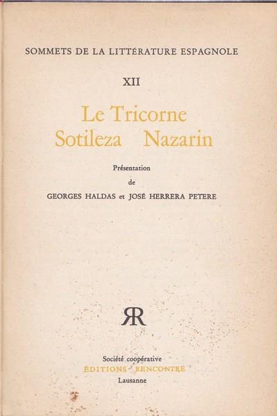 Le Tricorne - Pedro A. de Alarcón - copertina
