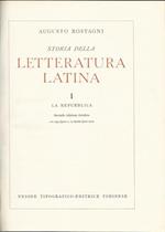 Storia della LETTERATURA LATINA. VOLUME I. LA REPUBBLICA