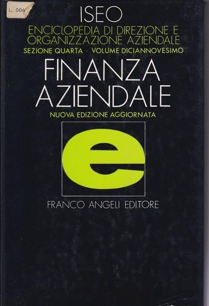 Finanza aziendale - Iseo - copertina