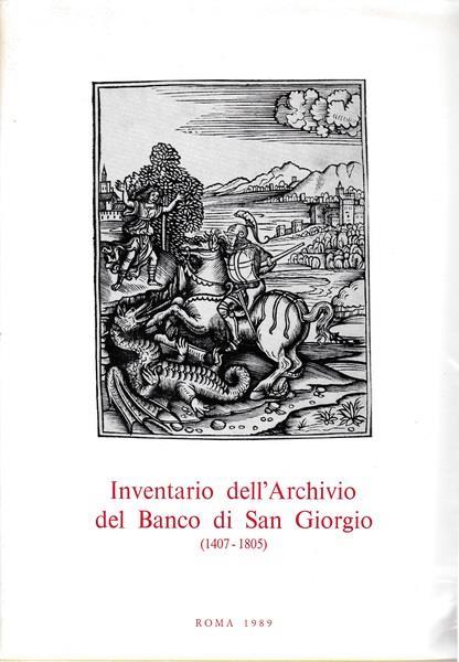 Inventario dell'Archivio del Banco di S. Giorgio (1407-1805) (4/1-2) - G. Felloni - copertina