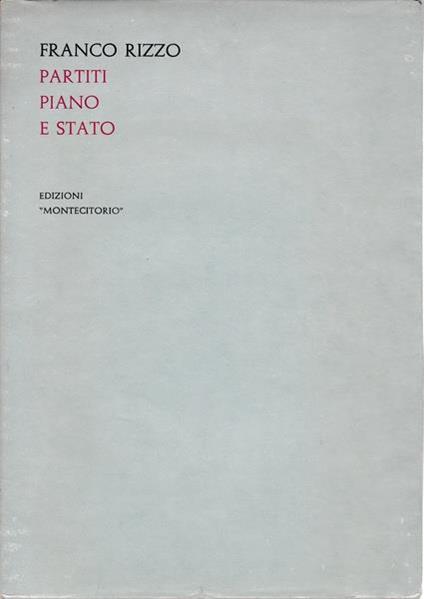 Partiti, Piano e Stato - Franco Rizzo - copertina