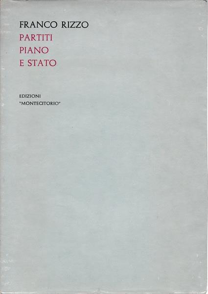Partiti, Piano e Stato - Franco Rizzo - copertina